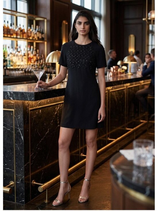 Banana Republic Dresses & Skirts - BANANA REPUBLIC NWT BEAD EMBELLISHED BLACK MINI DRESS